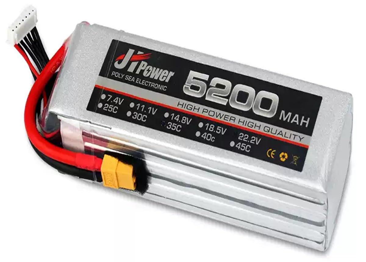 Amazon.co.jp: JH 18.5V リポバッテリー 5S 5200mAh 35C、XT60コネクタ